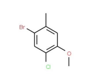 4-Bromo-2-chloro-5-methylanisole (CAS 179897-95-1) - chemical structure image