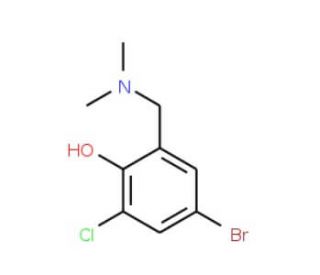 4-Bromo-2-chloro-6-[(dimethylamino)methyl]benzenol - chemical structure image