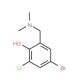 4-Bromo-2-chloro-6-[(dimethylamino)methyl]benzenol - chemical structure image