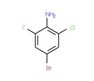 4-Bromo-2-chloro-6-fluoroaniline (CAS 885453-49-6) - chemical structure image