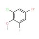 4-Bromo-2-chloro-6-fluoroanisole (CAS 261762-34-9) - chemical structure image