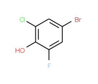 4-Bromo-2-chloro-6-fluorophenol (CAS 161045-79-0) - chemical structure image