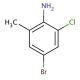 4-Bromo-2-chloro-6-methylaniline (CAS 30273-42-8) - chemical structure image