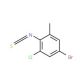 4-Bromo-2-chloro-6-methylphenyl isothiocyanate - chemical structure image