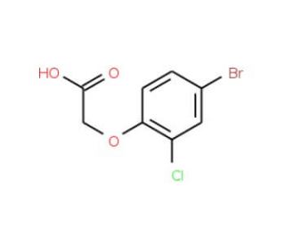 (4-bromo-2-chlorophenoxy)acetic acid (CAS 77228-67-2) - chemical structure image