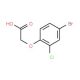 (4-bromo-2-chlorophenoxy)acetic acid (CAS 77228-67-2) - chemical structure image