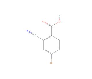 4-Bromo-2-cyanobenzoic Acid (CAS 1223434-16-9) - chemical structure image