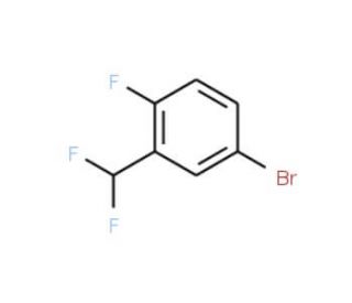 4-Bromo-2-difluoromethyl-1-fluorobenzene (CAS 445303-69-5) - chemical structure image