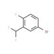 4-Bromo-2-difluoromethyl-1-fluorobenzene (CAS 445303-69-5) - chemical structure image
