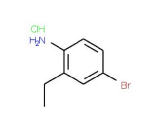 4-Bromo-2-ethylaniline hydrochloride (CAS 30273-22-4) - chemical structure image