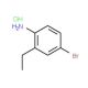4-Bromo-2-ethylaniline hydrochloride (CAS 30273-22-4) - chemical structure image
