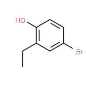 4-Bromo-2-ethylphenol (CAS 18980-21-7) - chemical structure image