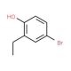 4-Bromo-2-ethylphenol (CAS 18980-21-7) - chemical structure image