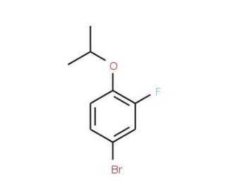 4-Bromo-2-fluoro-1-isopropoxybenzene (CAS 202865-80-3) - chemical structure image
