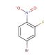 4-Bromo-2-fluoro-1-nitrobenzene (CAS 321-23-3) - chemical structure image