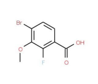 4-Bromo-2-fluoro-3-methoxy-benzoic acid (CAS 194804-92-7) - chemical structure image