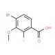4-Bromo-2-fluoro-3-methoxy-benzoic acid (CAS 194804-92-7) - chemical structure image