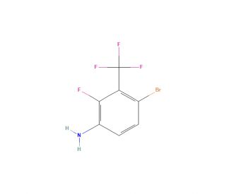 4-Bromo-2-fluoro-3-(trifluoromethyl)aniline (CAS 159329-03-0) - chemical structure image
