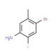 4-Bromo-2-fluoro-5-methylaniline (CAS 418762-26-2) - chemical structure image