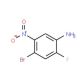 4-Bromo-2-fluoro-5-nitroaniline (CAS 87547-06-6) - chemical structure image