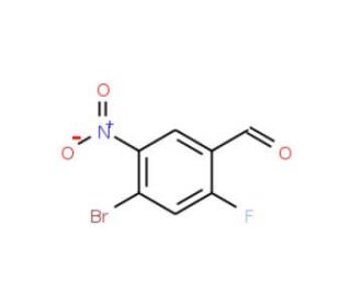 4-Bromo-2-fluoro-5-nitrobenzenecarbaldehyde - chemical structure image