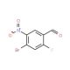 4-Bromo-2-fluoro-5-nitrobenzenecarbaldehyde - chemical structure image