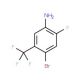 4-Bromo-2-fluoro-5-(trifluoromethyl)aniline (CAS 104460-70-0) - chemical structure image
