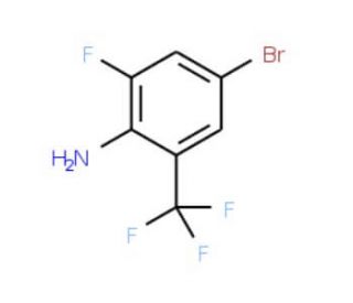 4-Bromo-2-fluoro-6-(trifluoromethyl)aniline (CAS 875664-46-3) - chemical structure image
