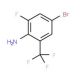 4-Bromo-2-fluoro-6-(trifluoromethyl)aniline (CAS 875664-46-3) - chemical structure image