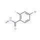 4-Bromo-2-fluoro-N-methylbenzamide (CAS 749927-69-3) - chemical structure image