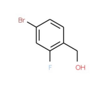 4-Bromo-2-fluorobenzyl alcohol (CAS 188582-62-9) - chemical structure image