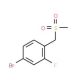 4-Bromo-2-fluorobenzyl methyl sulfone - chemical structure image
