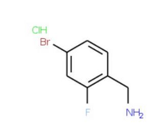 4-Bromo-2-fluorobenzylamine hydrochloride (CAS 147181-08-6) - chemical structure image