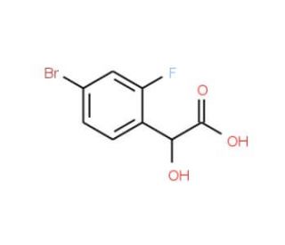 4-Bromo-2-fluoromandelic acid (CAS 668970-55-6) - chemical structure image