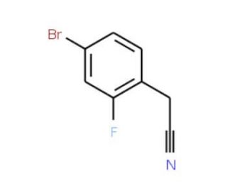 (4-Bromo-2-fluorophenyl)acetonitrile (CAS 114897-91-5) - chemical structure image