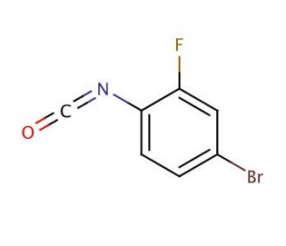 4-Bromo-2-fluorophenyl isocyanate (CAS 88112-75-8) - chemical structure image