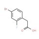 4-Bromo-2-fluorophenylacetic acid (CAS 114897-92-6) - chemical structure image
