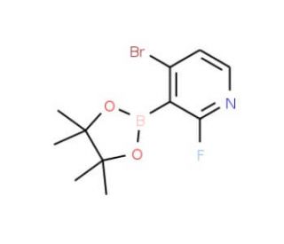 4-Bromo-2-fluoropyridine-3-boronic acid pinacol ester (CAS 1150561-79-7) - chemical structure image