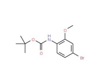 4-Bromo-2-methoxy-N-Boc-aniline (CAS 262433-01-2) - chemical structure image