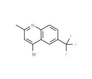 4-Bromo-2-methyl-6-trifluoromethylquinoline (CAS 1070879-56-9) - chemical structure image