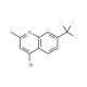 4-Bromo-2-methyl-7-trifluoromethylquinoline (CAS 1070879-57-0) - chemical structure image