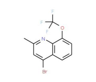 4-Bromo-2-methyl-8-trifluoromethoxyquinoline (CAS 1189107-44-5) - chemical structure image