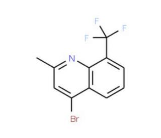 4-Bromo-2-methyl-8-trifluoromethylquinoline (CAS 1070879-58-1) - chemical structure image