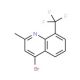 4-Bromo-2-methyl-8-trifluoromethylquinoline (CAS 1070879-58-1) - chemical structure image