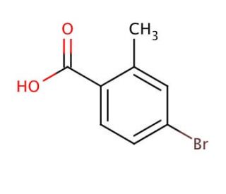 4-Bromo-2-methylbenzoic acid (CAS 68837-59-2) - chemical structure image