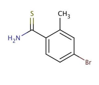 4-Bromo-2-methylthiobenzamide (CAS 397845-03-3) - chemical structure image