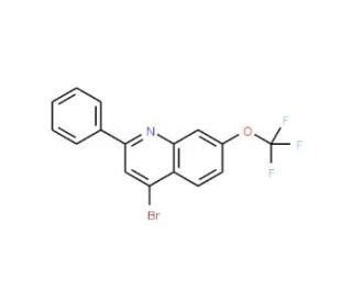 4-Bromo-2-phenyl-7-trifluoromethoxyquinoline (CAS 1189106-98-6) - chemical structure image