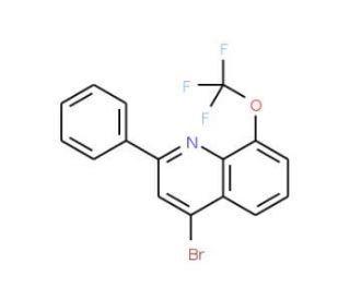 4-Bromo-2-phenyl-8-trifluoromethoxyquinoline (CAS 1189107-67-2) - chemical structure image