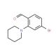 4-Bromo-2-piperidinobenzenecarbaldehyde (CAS 643094-36-4) - chemical structure image