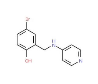 4-Bromo-2-(pyridin-4-ylaminomethyl)-phenol - chemical structure image